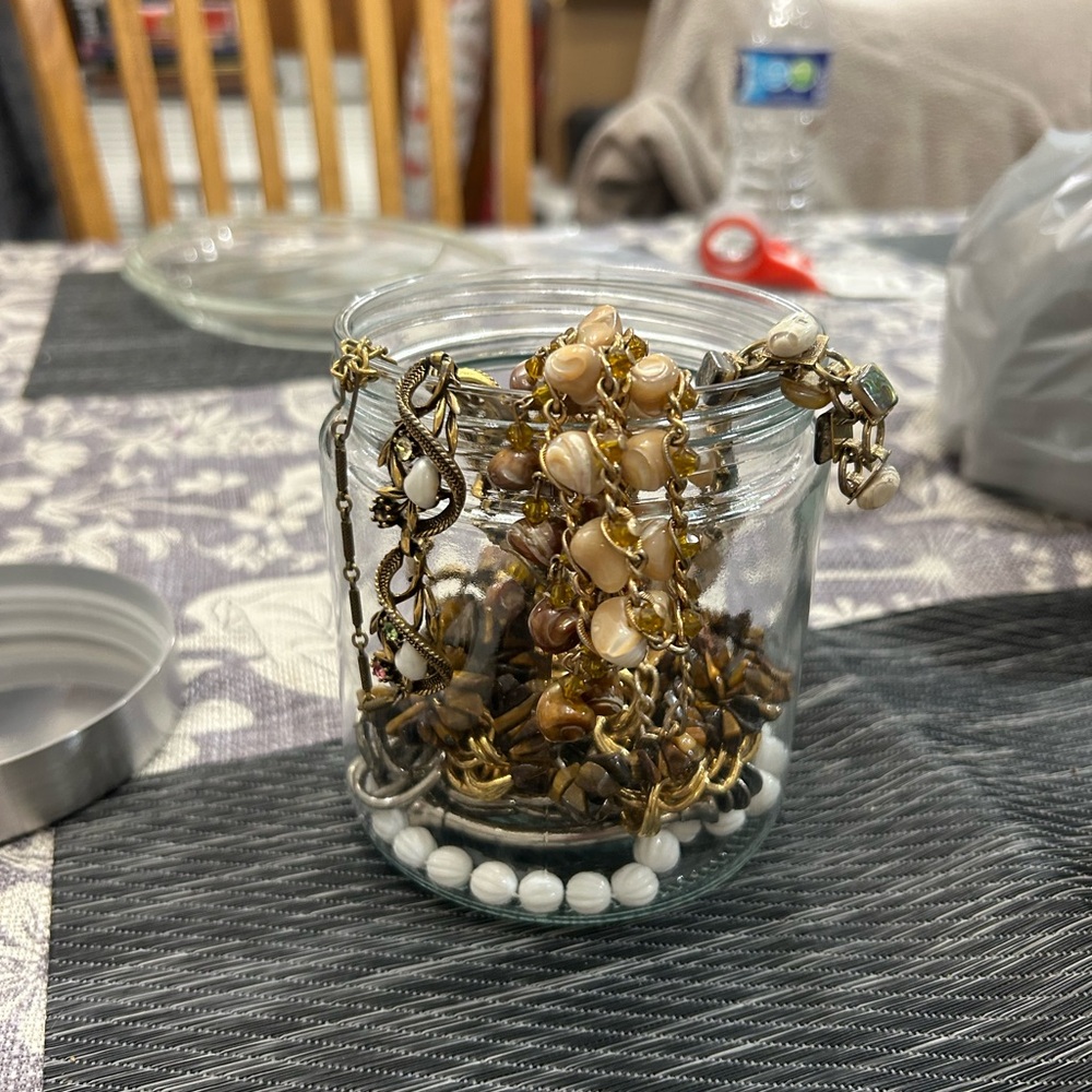 statement pieces mystery jewelry jar